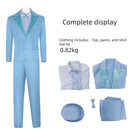 Dumb and Dumber Movie Harry Dunne Blue Suit Party Carnival Halloween Cosplay Costume
