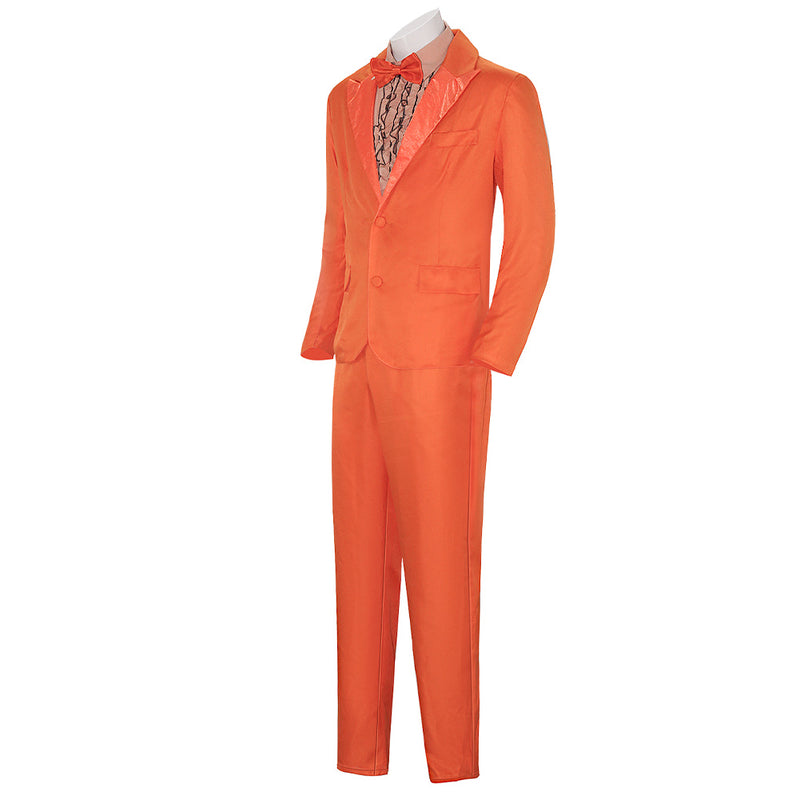 Dumb and Dumber Movie Lloyd Christmas Orange Suit Party Carnival Halloween Cosplay Costume