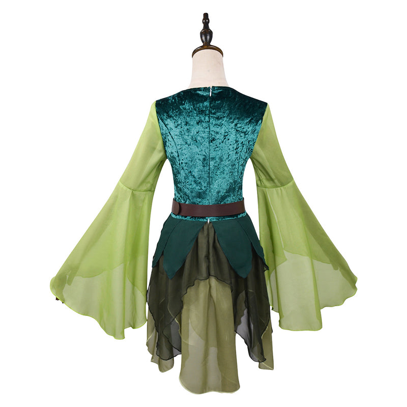 Elf Fairy Princess Dress Renaissance Fair Women Halloween Carnival Party Outfit