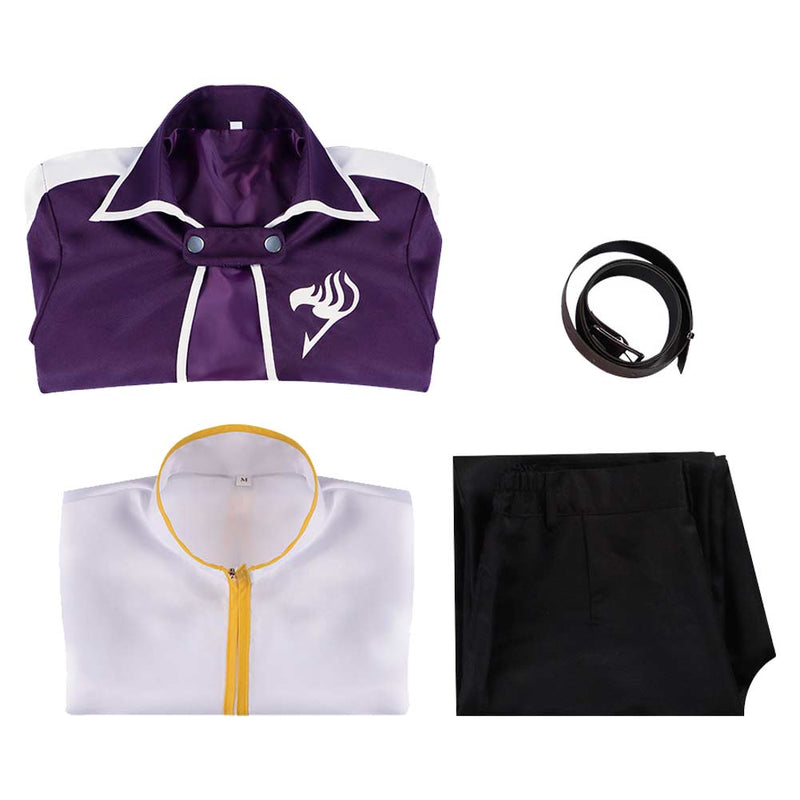 Fairy Tail Anime Gray Fullbuster Purple Outfit Party Carnival Halloween Cosplay Costume