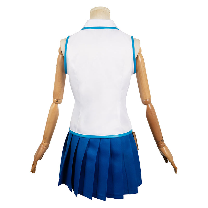 Fairy Tail Anime Lucy Heartfilia Women Blue Dress Party Carnival Halloween Cosplay Costume