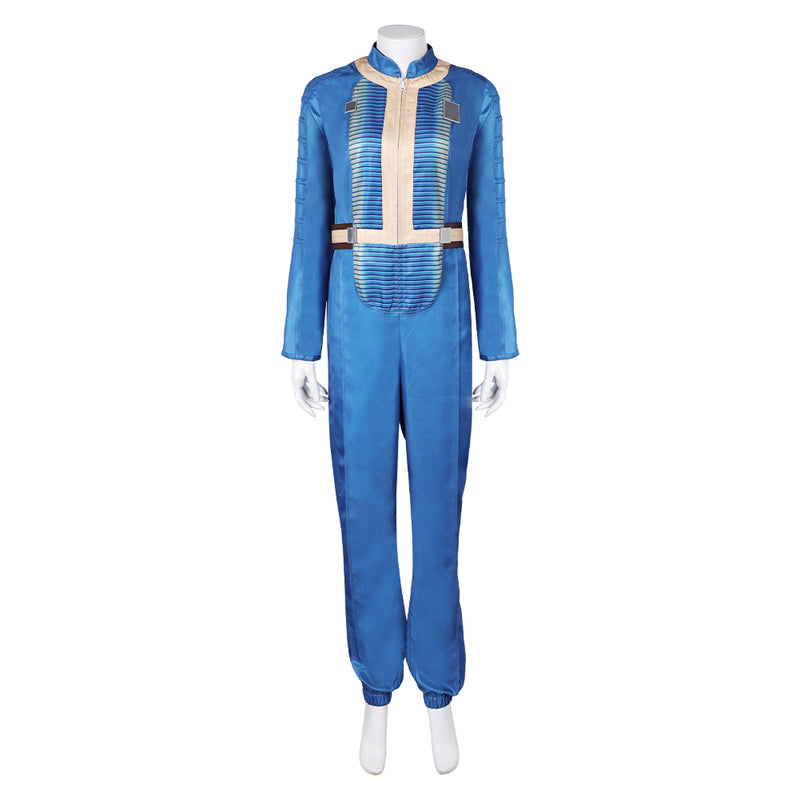 Fallout TV Lucy Women Blue Jumpsuit Party Carnival Halloween Cosplay Costume