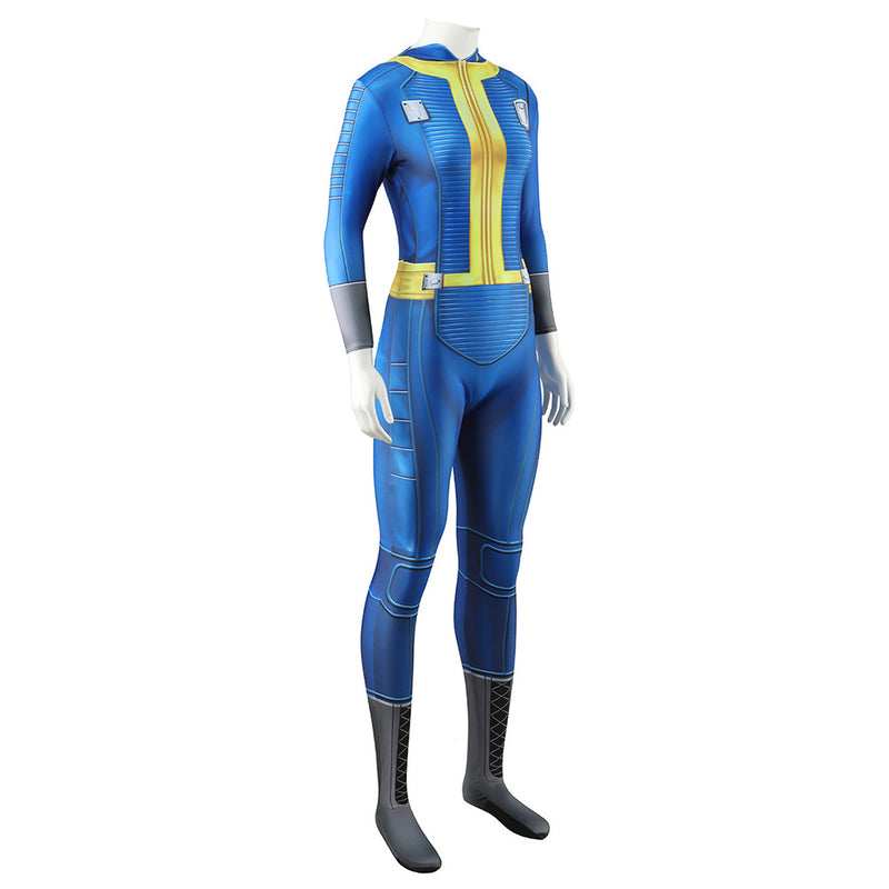 Fallout TV Lucy Women Vault 33 Blue Jumpsuit Party Carnival Halloween Cosplay Costume