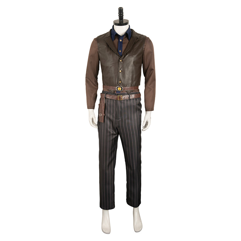 Fallout TV The Ghoul Cooper Howard Brown Outfit Party Carnival Halloween Cosplay Costume