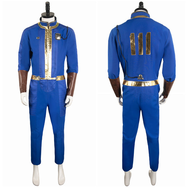 Fallout TV Vault 111 Dweller Unisex Blue Jumpsuit Party Carnival Halloween Cosplay Costume