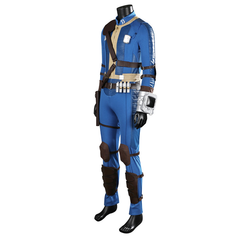 Fallout TV Vault 33 Dweller Blue Jumpsuit Full Set Party Carnival Halloween Cosplay Costume