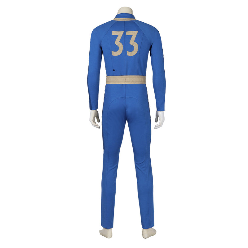 Fallout TV Vault 33 Dweller Blue Jumpsuit Party Carnival Halloween Cosplay Costume