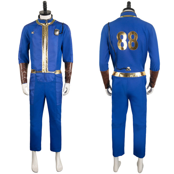 Fallout TV Vault 88 Dweller Blue Jumpsuit Party Carnival Halloween Cosplay Costume