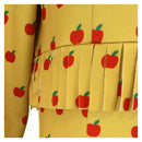 Fantastic Mr.Fox Mrs Fox Women Yellow Printed Dress Halloween Carnival Party Cosplay Costume
