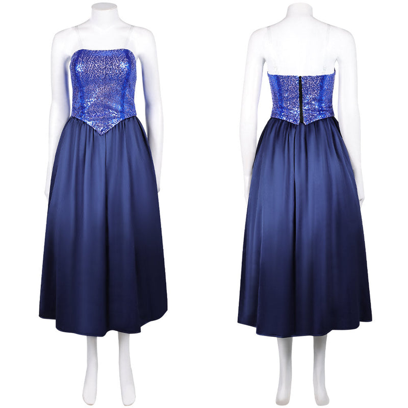 Fear Street: Prom Queen 2025 Melissa Mckendrick Women Blue Dress Cosplay Costume Fear Street: Prom Queen 2025 Melissa Mckendrick Women Blue Dress Cosplay Costume