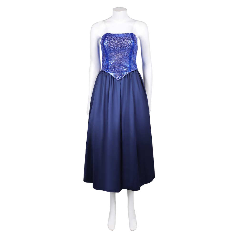 Fear Street: Prom Queen 2025 Melissa Mckendrick Women Blue Dress Cosplay  Costume