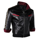 FF Cloud Black Leather Coat Carnival Halloween Cosplay Costume