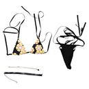 FF Tifa Lockhart Women Black Bikini Set Swimsuit Carnival Halloween Cosplay Costume