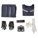 FF Tifa Lockhart Women Black Uniform Dress Carnival Halloween Cosplay Costume