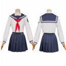 FF Tifa Lockhart Women White Uniform Dress Carnival Halloween Cosplay Costume