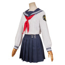 FF Tifa Lockhart Women White Uniform Dress Carnival Halloween Cosplay Costume