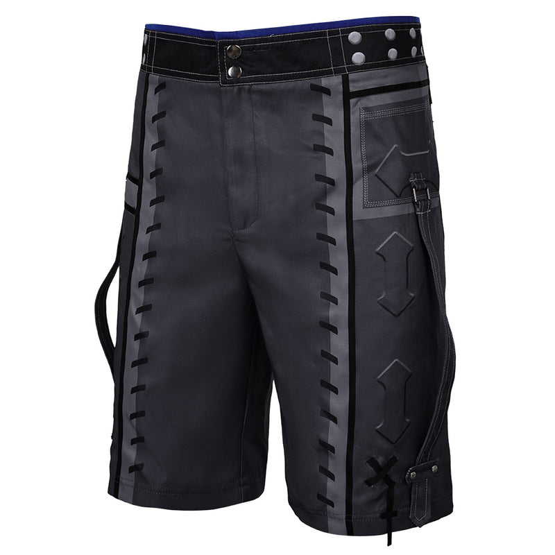 Final Fantasy Game Cloud Strife Black Shorts Party Carnival Halloween Cosplay Costume