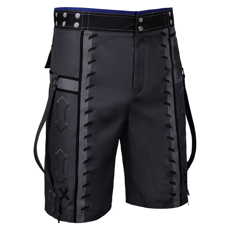 Final Fantasy Game Cloud Strife Black Shorts Party Carnival Halloween Cosplay Costume