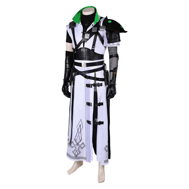 Final Fantasy Game Cloud Strife White Costume Party Carnival Halloween Cosplay Costume