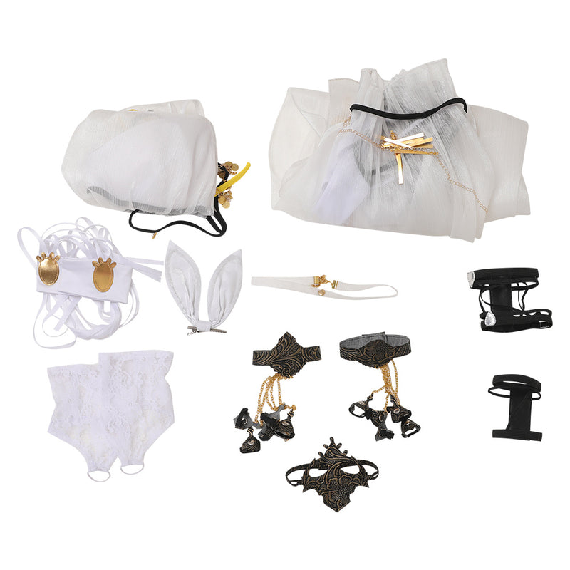 Final Fantasy Game Tifa Lockhart White Swimsuit Set Party Carnival Halloween Cosplay Costume