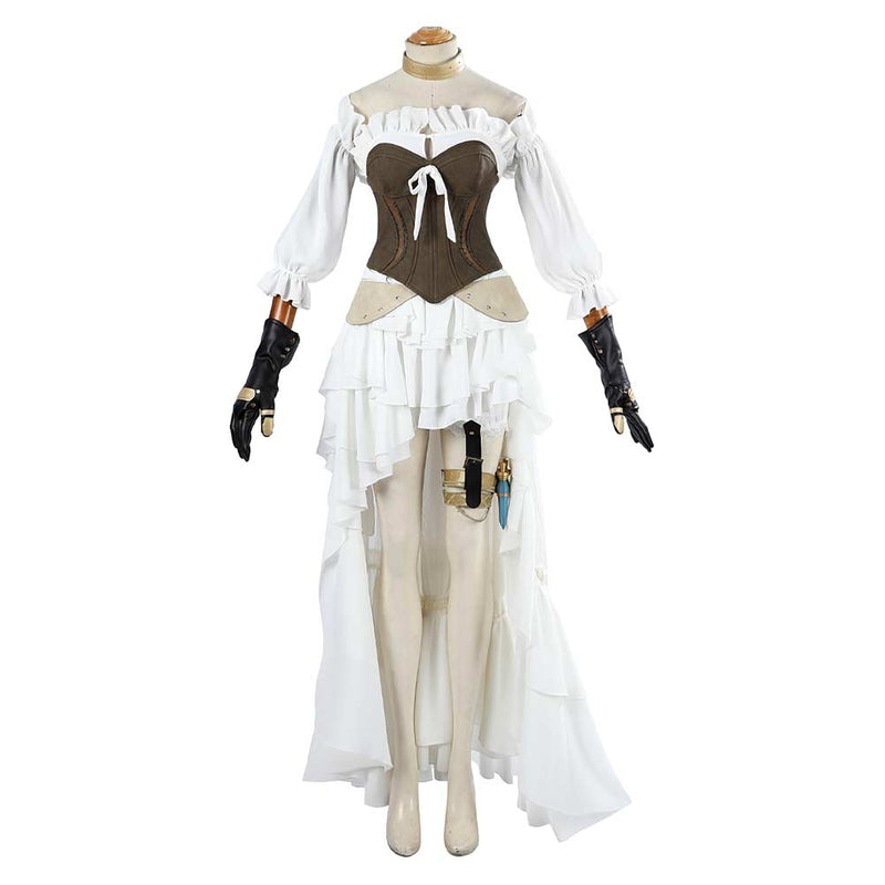 Final Fantasy Ishgard White Dress Outfit Party Carnival Halloween Cosplay Costume