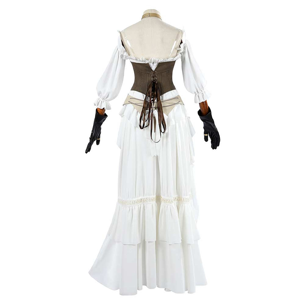 FF Ishgard White Dress Outfit Party Carnival Halloween Cosplay Costume FF Ishgard White Dress Outfit Party Carnival Halloween Cosplay Costume
