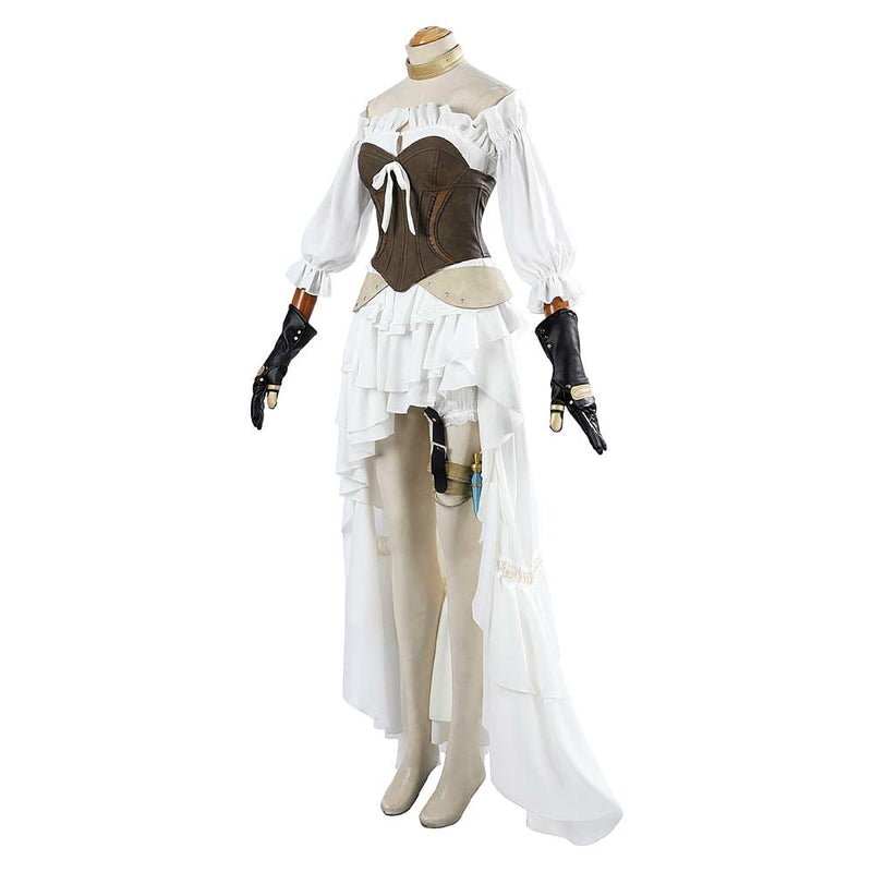 Final Fantasy Ishgard White Dress Outfit Party Carnival Halloween Cosplay Costume