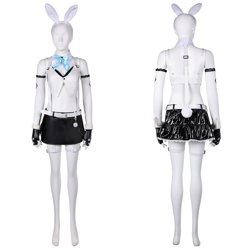 Final Fantasy VII Ever Crisis Game Tifa Lockhar Women White Bunny Girl Outfit Cosplay Costume