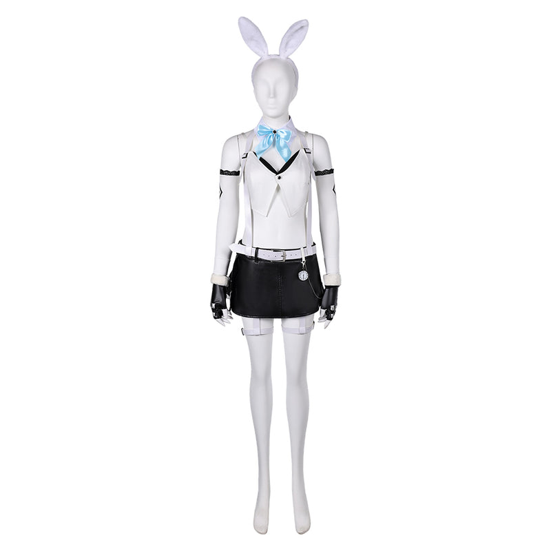 Final Fantasy VII Ever Crisis Game Tifa Lockhar Women White Bunny Girl Outfit Cosplay Costume