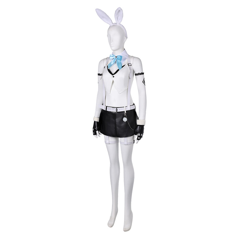 Final Fantasy VII Ever Crisis Game Tifa Lockhar Women White Bunny Girl Outfit Cosplay Costume