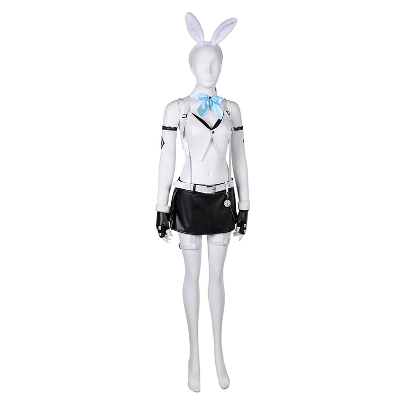 Final Fantasy VII Ever Crisis Game Tifa Lockhar Women White Bunny Girl Outfit Cosplay Costume