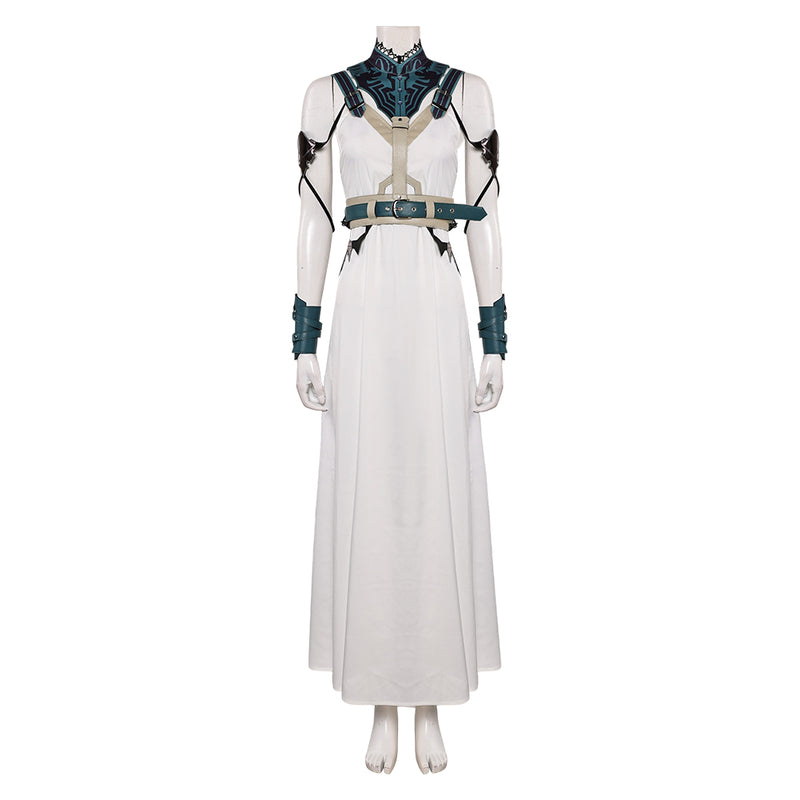 Final Fantasy VII Game Aerith Gainsborough Women Dress Set Party Carnival Halloween Cosplay Costume