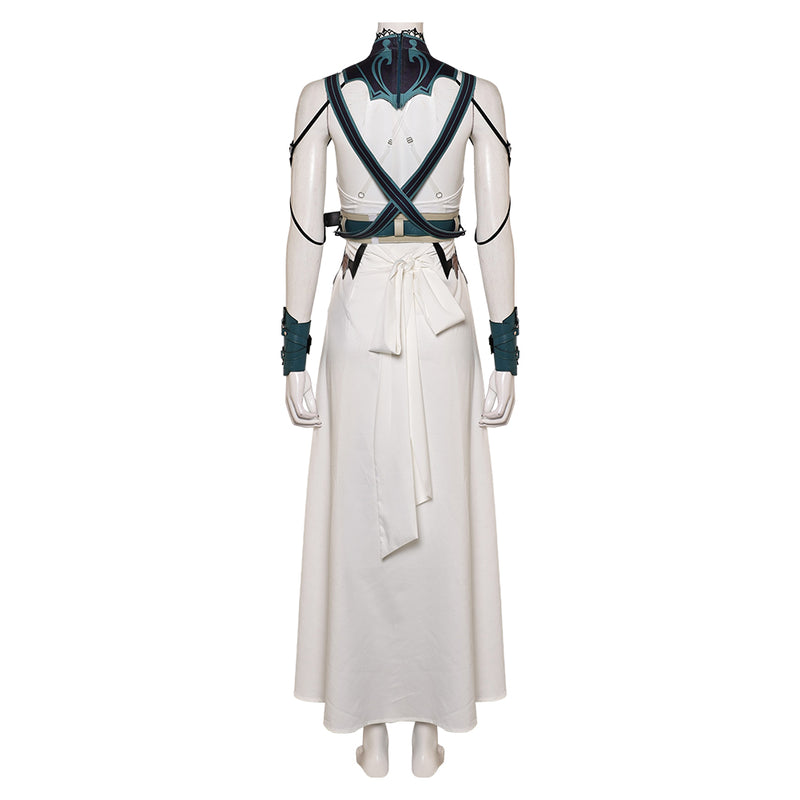 Final Fantasy VII Game Aerith Gainsborough Women Dress Set Party Carnival Halloween Cosplay Costume