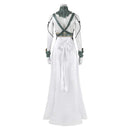 Final Fantasy VII Game Aerith Gainsborough Women White Dress Party Carnival Halloween Cosplay Costume