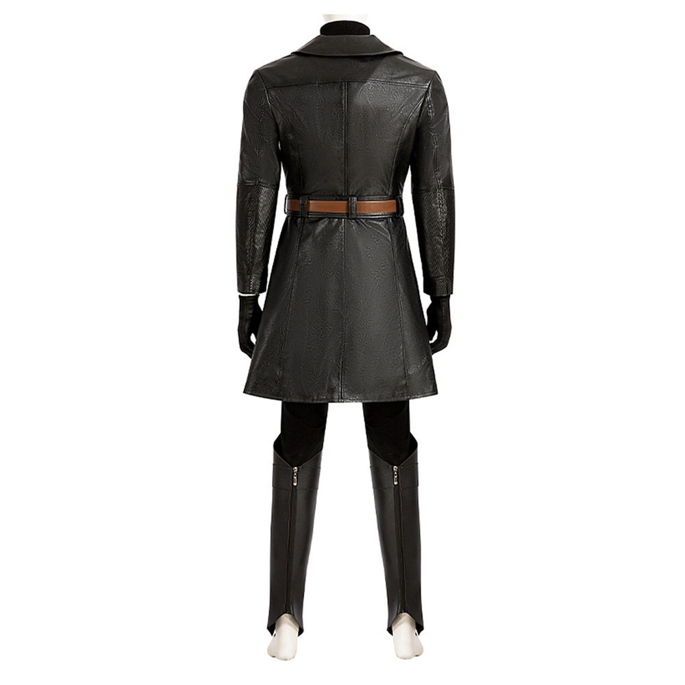 FF VII Sephiroth Black Top Pants Full Set Party Carnival Halloween Cos