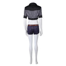 Final Fantasy VII Game Tifa Lockhart Women Black Striped Sunscreen Outfit Cosplay Costume