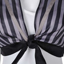 Final Fantasy VII Game Tifa Lockhart Women Black Striped Sunscreen Outfit Cosplay Costume