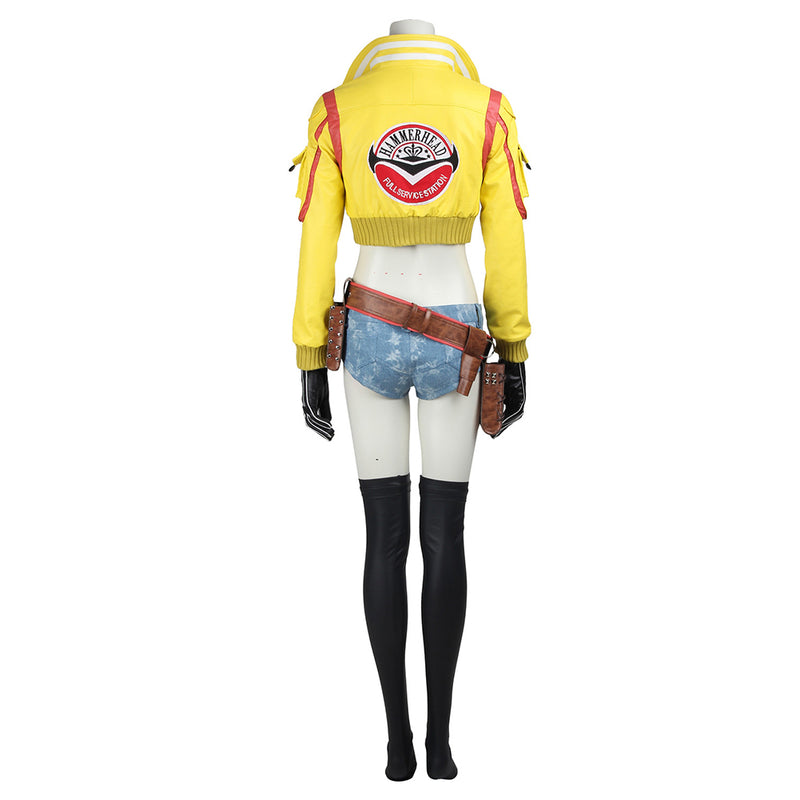 Final Fantasy XV Game Cindy Aurum Women Yellow Suit Party Carnival Halloween Cosplay Costume