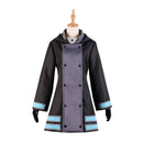 Fire Force 2025 Maki Oze Women Black Dress Carnival Halloween Cosplay Costume