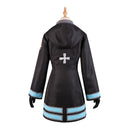 Fire Force 2025 Maki Oze Women Black Dress Carnival Halloween Cosplay Costume