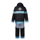 Fire Force 2025 Shinra Kusakabe Black Outfit Carnival Halloween Cosplay Costume