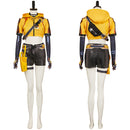 FragPunk Hollowpoint Women Yellow Outfit Carnival Halloween Cosplay Costume