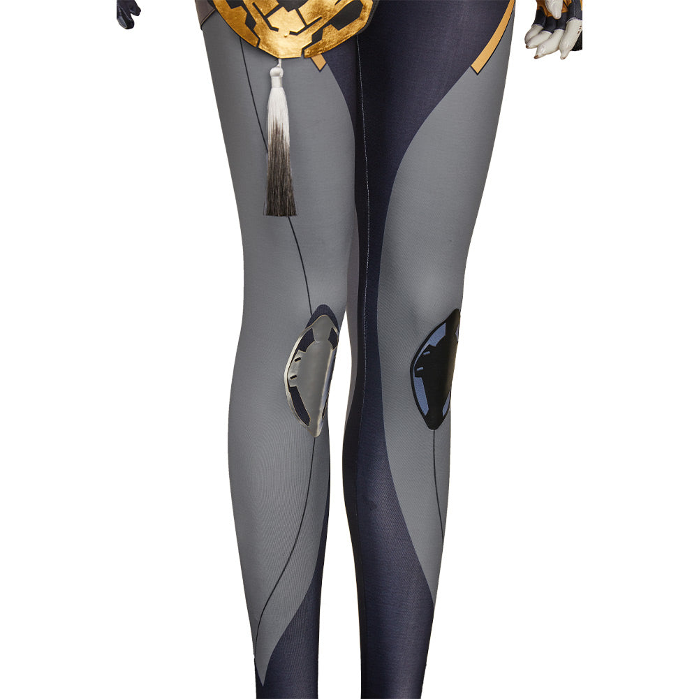FragPunk Hollowpoint Women Yellow Outfit Carnival Halloween Cosplay Costume