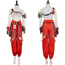 FragPunk Nitro Women Red Orange Outfit Carnival Halloween Cosplay Costume