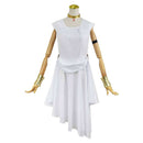 Frieren Beyond Journeys End Flamme White Dress Outfits Women Halloween Carnival Party Cosplay Costume