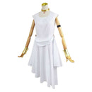 Frieren Beyond Journeys End Flamme White Dress Outfits Women Halloween Carnival Party Cosplay Costume
