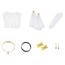 Frieren Beyond Journeys End Flamme White Dress Outfits Women Halloween Carnival Party Cosplay Costume