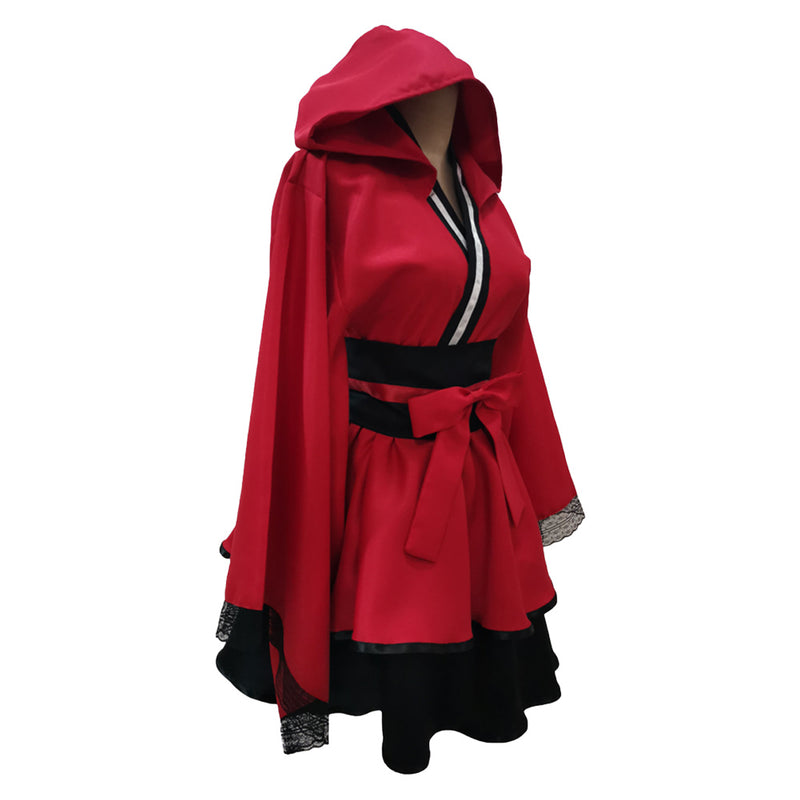 Fullmetal Alchemist Anime Edward Elric Women Red Dress Party Carnival Halloween Cosplay Costume