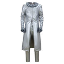 Funny Valentine Silver Leather Outfit Set Men Halloween Carnival Party Cosplay Costume