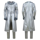 Funny Valentine Silver Leather Outfit Set Men Halloween Carnival Party Cosplay Costume